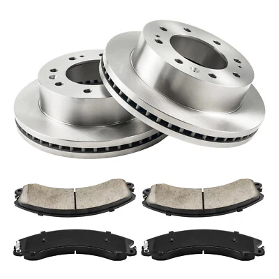 Front Brake Disc Rotors+Ceramic Pads 55191+D1411 fits CHEVROLET SILVERADO 2500HD Foto 1 de 4