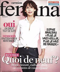 Versión Femina N º 752 29/08/2016 Sophie Marceau/ Postres/ Qué De Nuevo - Picture 1 of 1