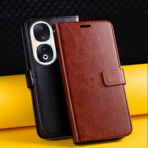 Case For Honor 90 200 Pro X8b X7A Magic6 Lite PU Leather Flip Wallet Phone Cover - Picture 1 of 18