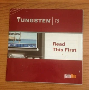 Palm Wolfram T5 Lesen Sie diese erste manuelle Dokumentation für Palm Handheld PDA SELTEN - Bild 1 von 1