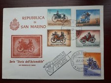 1962 San Marino Story of the Automobile First Day Cover