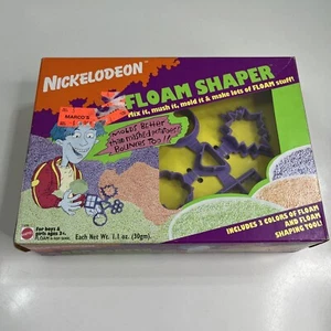 Rare Nickelodeon Floam Shaper Tool w/ 3 Floam Colors 1990s Mattel 1994 Original - Picture 1 of 11