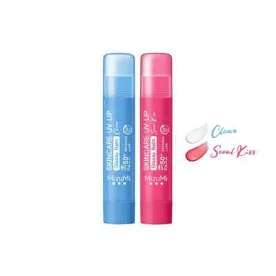 MizuMi Skincare UV Lip Glassy Balm Moisture Lock SPF50+ PA++++ Seoul Kiss Clear - Image 1 of 4