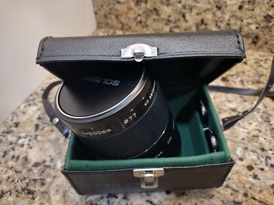 Soligor C/D 500mm Mirror Lens F:8 Case & Covers Included VG Condition - Image 1 of 4