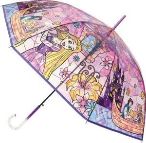 Disney Stained Glass Umbrella Rapunzel Length 23.6 inch Tangled - Picture 1 of 2