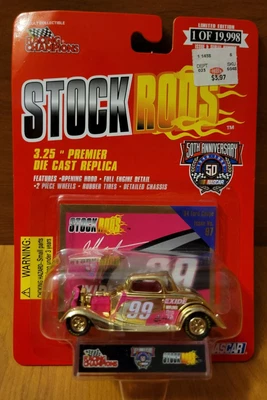 Racing Champions 1998 Stock Rods Jeff Burton #99 1934 Ford cupé edición dorada #97 Foto 1 de 2