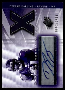 2004 SPX ROOKIE JERSEY AUTO Devard Darling Rookie Auto 0062/1499 Baltimore - Picture 1 of 2