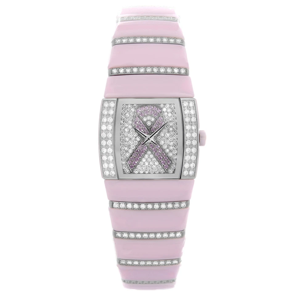 Rado Sintra Jubile Limited Edition Pink Ceramic Diamonds Ladies Watch R13652942 - Image 1 of 4