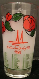 KENTUCKY DERBY 112 CHURCHILL DOWNS RUN FOR THE ROSES 1986 CRISTAL ROSAS ROJAS - Imagen 1 de 3