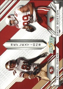 2003 Score Reflextions 49ers Football Card #R1 Terrell Owens/David Boston