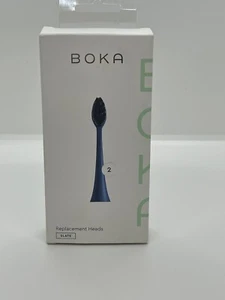 2 Boka Ersatzköpfe für elektrische Zahnbürste SCHIEFER anthrazit aktiviert - Bild 1 von 2