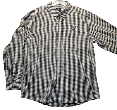 Camisa San Antonio Spurs Para Hombre XL Negra Cuadros A Cuadros Abotonada Antigua Manga Larga Foto 1 de 4