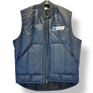 USPS Vest United States Postal Service Large Quilted Puffer Workwear - Picture 1 of 3