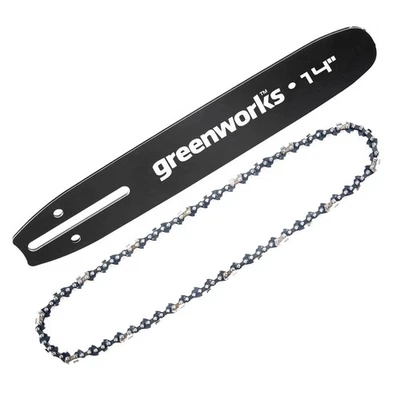 Barra guía y cadena Greenworks de 14 pulgadas para CS40L2511 CS48L4410 2012802 2006802 Foto 1 de 3