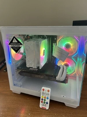 White  Custom Built Gaming Pc - Image 1 of 4