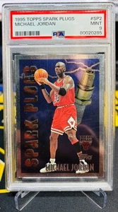 1995 Topps Spark Plugs Michael Jordan PSA 9 NBA Chicago Bulls - Picture 1 of 3