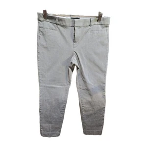 Pantalon femme Banana Republic gris taille 12 cropped sloan stretch travail décontracté - Photo 1 sur 10