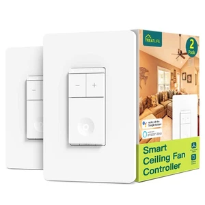 2Pack Smart Ceiling Fan Control ,Works with Alexa, Google Home, Remote Control - Picture 1 of 7