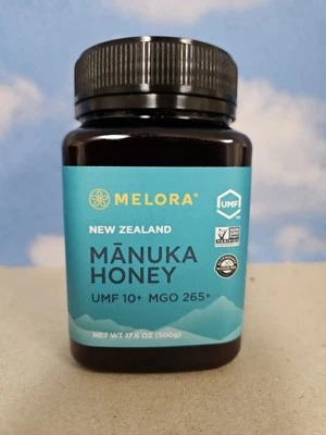 MELORA Raw New Zealand Manuka Honey UMF 10+ MGO 265+ (500g) SEALED - Image 1 of 4