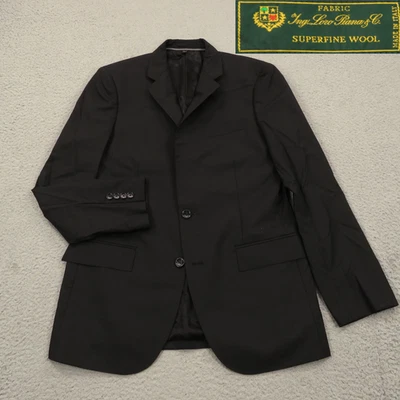 Blazer J Crew Loro Piana 39R Ludlow DELGADO Chaqueta de Lana Negra Ventilada Lujo Súper Foto 1 de 4