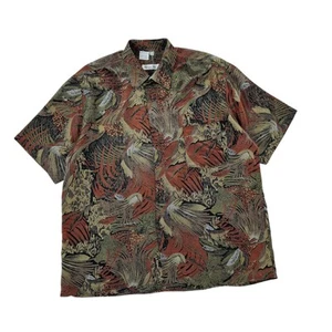Camisa Christian Dior 100% Seda Vintage Años 90 Talla L XL Estampado Abstracto Verano - Imagen 1 de 10
