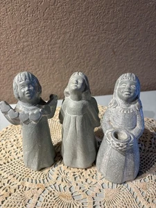 Isabel Bloom Angel Sculptures Signed Dated 2002 2006 2007 Figurines Lot of 3 - Picture 1 of 7