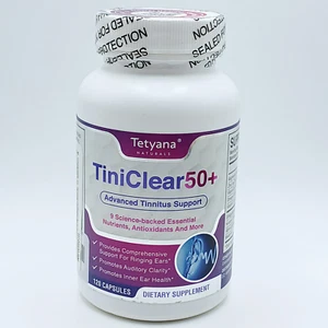 Made in USA Tinnitus Relief for Ringing Ears Buzzing Natural Hearing Health 50+ - Picture 1 of 8