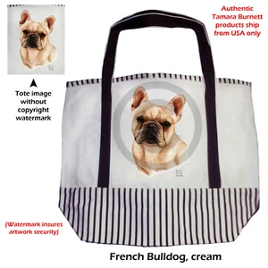 Canvas Tote - Cream French Bulldog - Picture 1 of 1