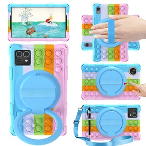 For SKY PAD10 Max Silicone Tablet Case 360 Rotating Kickstand Shoulder Strap - Picture 1 of 39