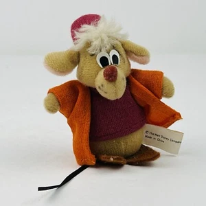 Vtg Walt Disney Cinderella Mouse JAQ Miniature Plush 1988 Simon Marketing 3" - Picture 1 of 8