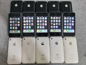 Apple iPhone 3G 3GS iOS 8GB 16GB 32GB Unlocked Cellphone Black&White IOS - Afbeelding 1 van 13