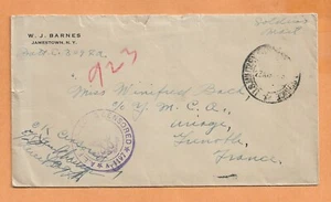 POSTA MILITARE DELLA SECONDA GUERRA MONDIALE CENSURATA FRANCIA - Foto 1 di 1
