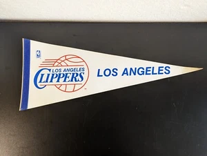 NBA Los Angeles Clippers Vintage 1970's Full Size Logo Pennant - Picture 1 of 2