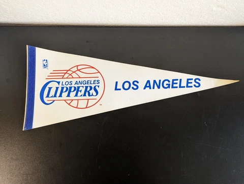 NBA Los Angeles Clippers Vintage 1970's Full Size Logo Pennant Cover