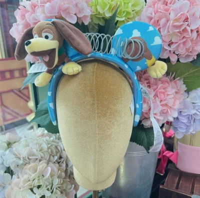 Diadema HKDL Auténtica Hong Kong Disney Orejas de Perro Slinky con Sky Toy Story Land Foto 1 de 4