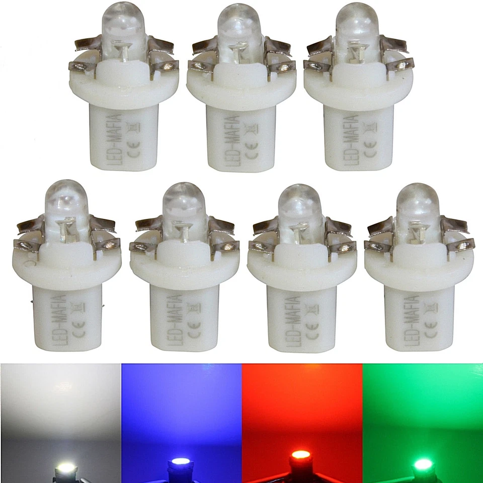 7x LED Speedometer Lights Speedometer White Red Blue Fits Audi 80 B3 B4 1986-1996 - Image 1 of 1