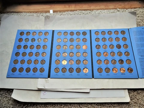 Complete Set lot album collection of 90 Lincoln wheat cent pennies 1941 to 1976 Cover