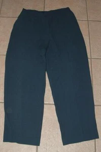 Dark Teal Green Sz 12 Petite Polyester Dress Pants Pockets NORTON MCNAUGHTON - Picture 1 of 2