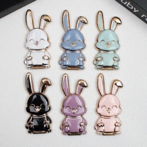 3D Folding Mobile Phone Holder Phone Stand Rabbit Ring Bracket Pull Rod Support - Zdjęcie 1 z 19