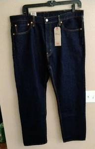 Pantalones de mezclilla Levi's para hombre talla 40 X 32 lavado oscuro 505 regulares pierna recta z45 - Imagen 1 de 11