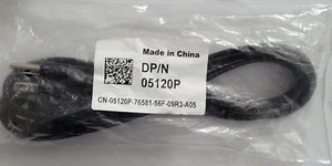 Genuine DELL DP/N 05120P 6ft 3-Prolong Black Power Cord /10A 125VAC - Picture 1 of 2
