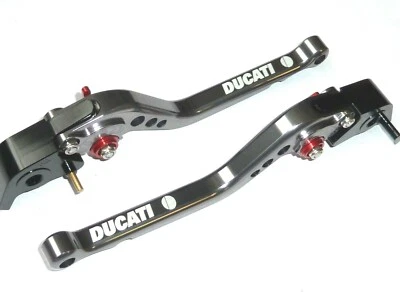 DUCATI 1198 - S - R 2009-2011 LONG BRAKE AND CLUTCH LEVERS SET ROAD TRACK RACE - Image 1 of 4