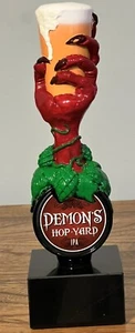 Demon's Hop-Yard IPA Beer Tap Handle on Display Base - Picture 1 of 7