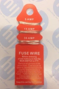 SCHEDA FILO FUSIBILE CONSUMO 5AMP 15AMP 30AMP Nuova - Foto 1 di 3
