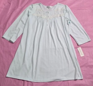 Vestido de noche Miss Elaine elástico talla L pequeño azul claro hasta la rodilla - Imagen 1 de 21