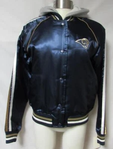 St. Louis Rams Women's Size Medium Layered Look Rhinestone Accent Jacket B1 794 - Picture 1 of 6