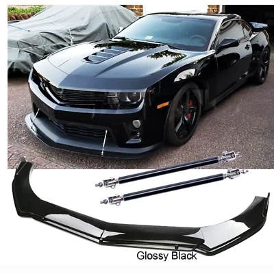 For Chevrolet Camaro SS RS LS LT ZL1 Front Bumper Lip Splitter Spoiler Body Kit - Image 1 of 4