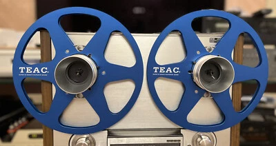 Par de carretes de metal de 10,5 pulgadas azul de teca Foto 1 de 2