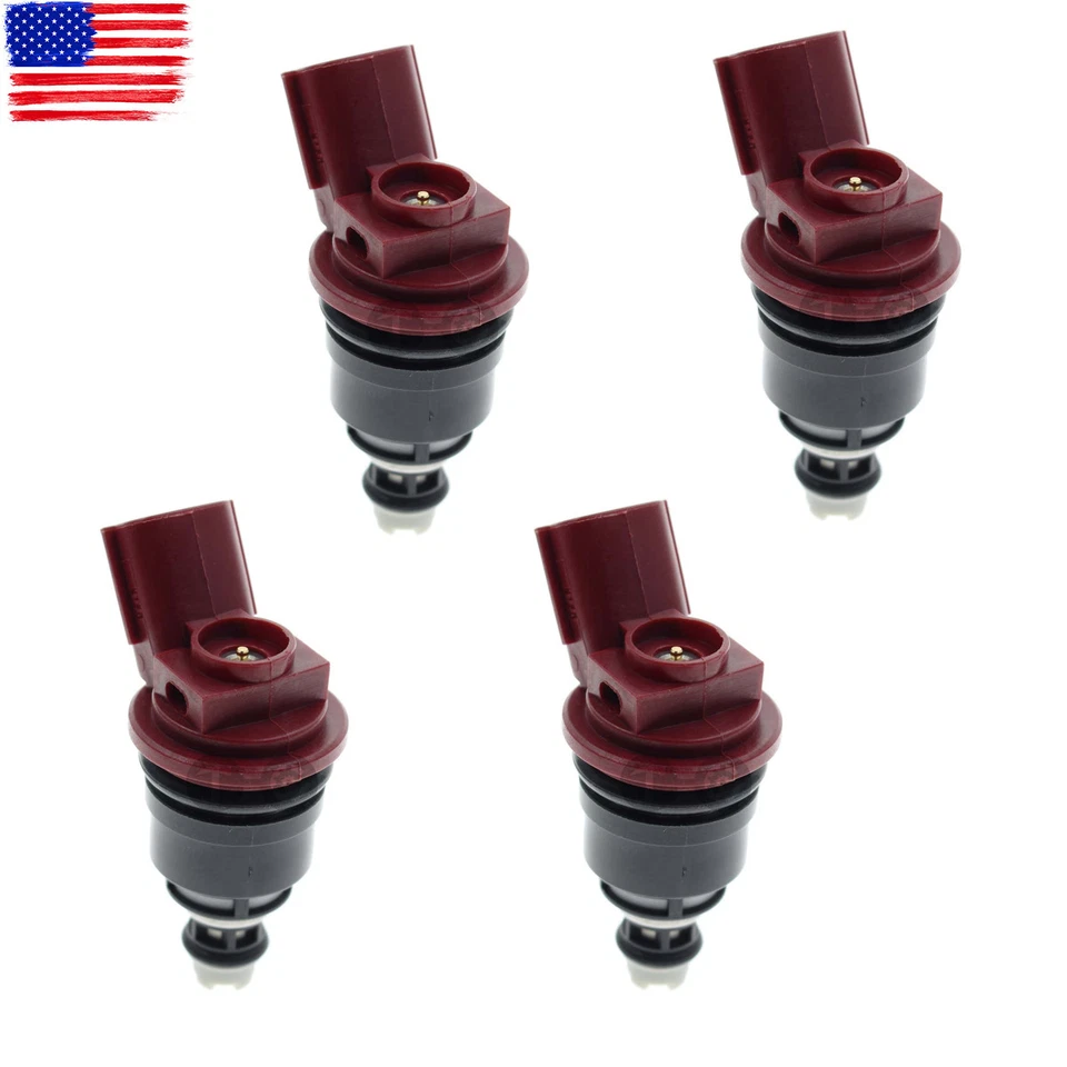 CONJUNTO 4 injetores de combustível OE 16600-53J00 para 1991-1999 Nissan 240SX Nissan Altima - Imagem 1 de 4