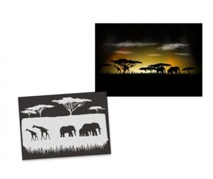 Single Step Stencil AS-218 Safari ~ UMR Airbrush Stencil - Picture 1 of 1